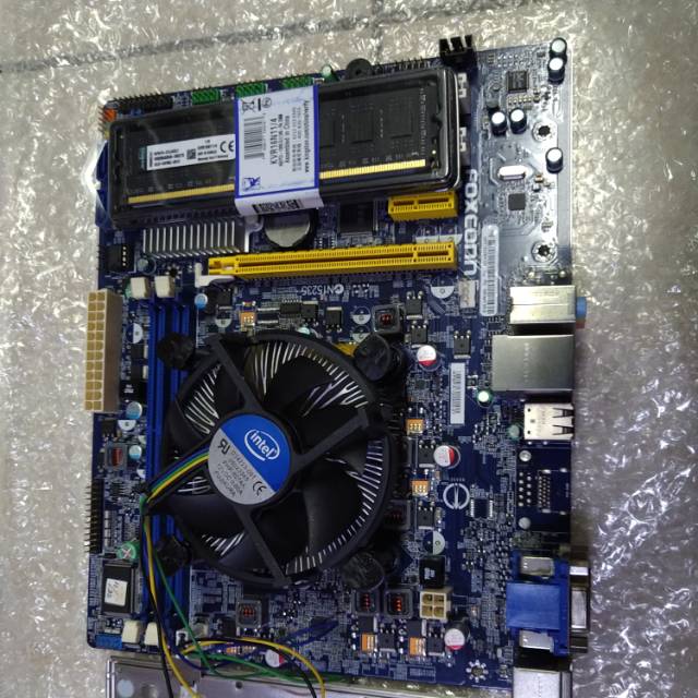 Paket mainbord 1155 h61 ddr3 prosesor core i3 2100 ram 4gb plus fan