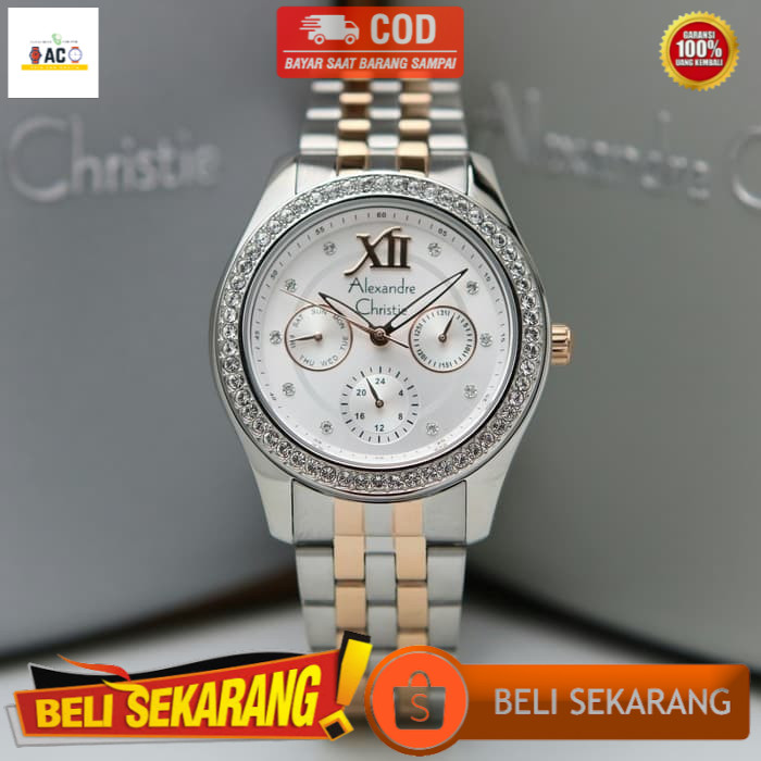 JAM TANGAN WANITA ALEXANDRE ALEXANDER CHRISTIE CRISTIE CRISTY CHRISTY WANITA ORIGINAL AC2496