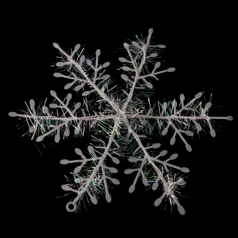 Zzz 3 /9 /15Pcs Ornamen Snowflake Putih Pohon Natal Deco Festival Dekorasi