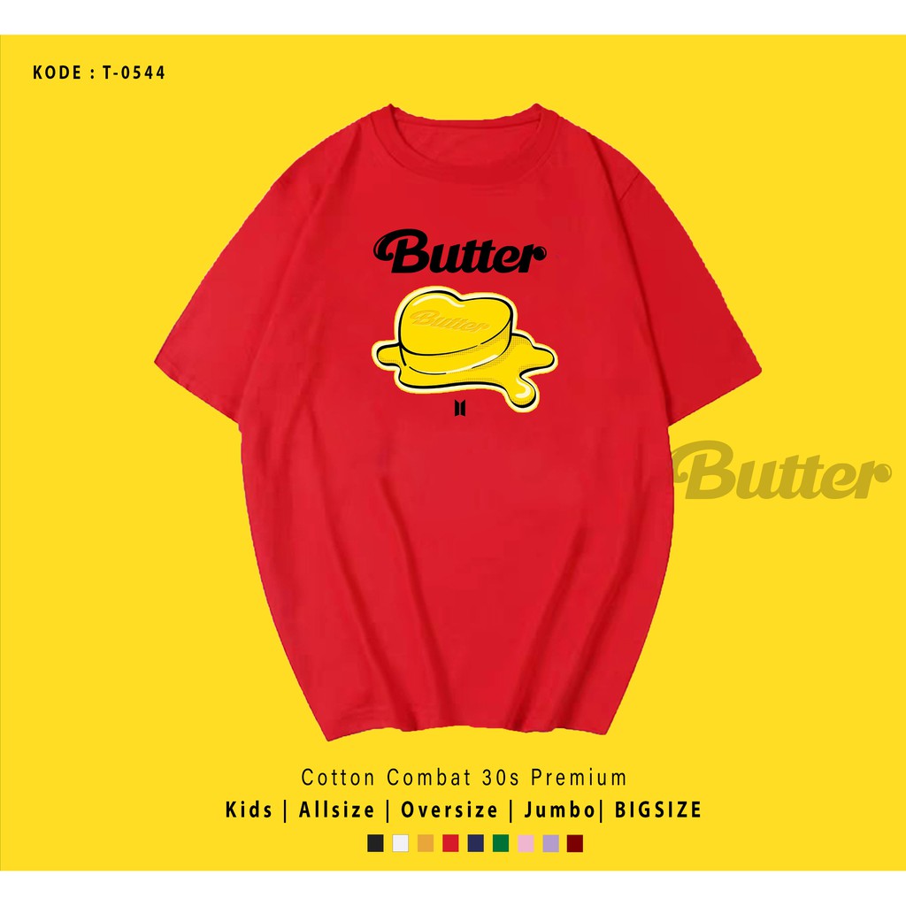 T0544  T-SHIRT / KAOS UNISEX / TUMBLR TEE / REAL PICTURE KPOP BTS BUTTER ALBUM / IMPORT / ARMY