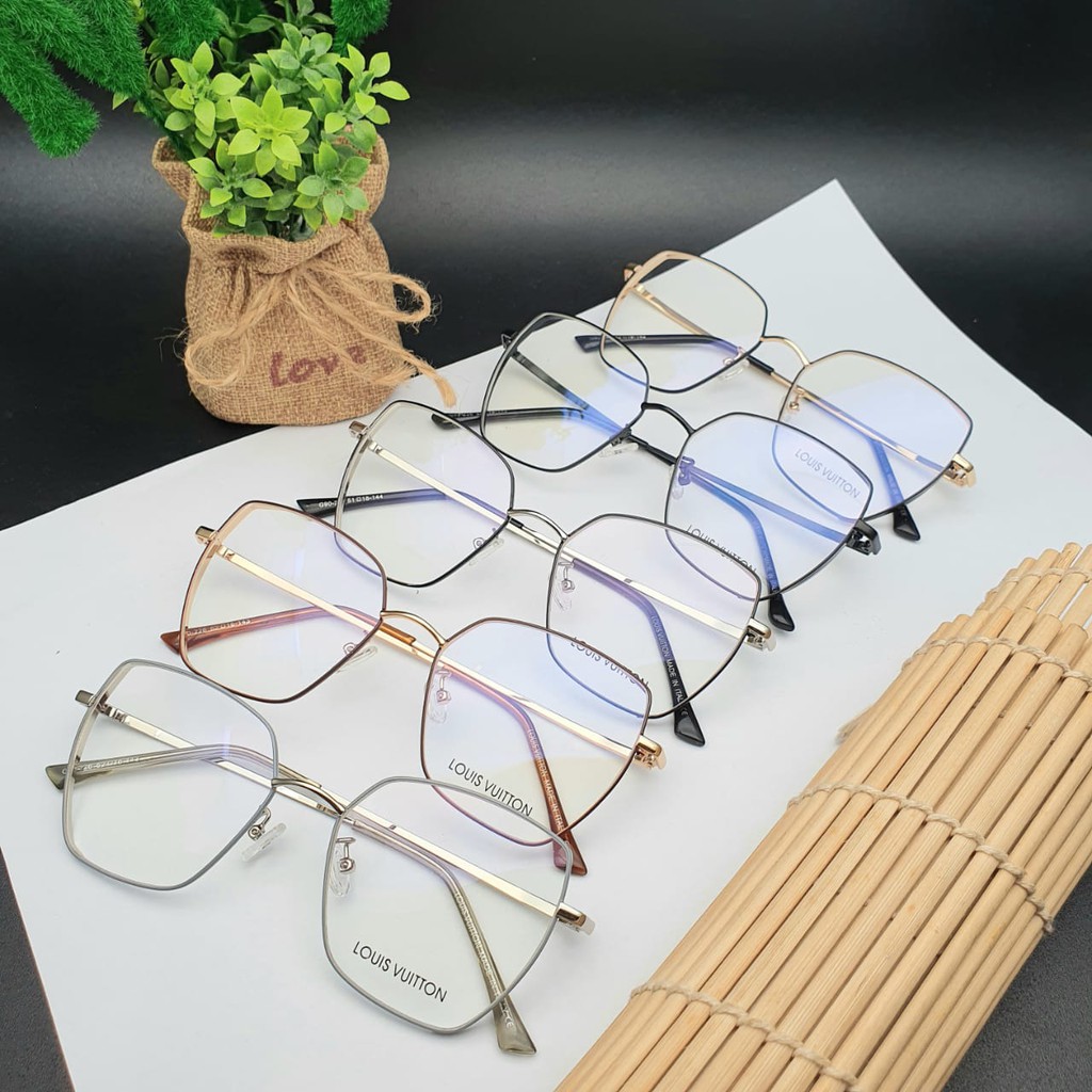 [ COD ] Kacamata Wanita / Kacamata Fashion Wanita Louis Vuitton Jy90226 Super &amp; Free Cleaners