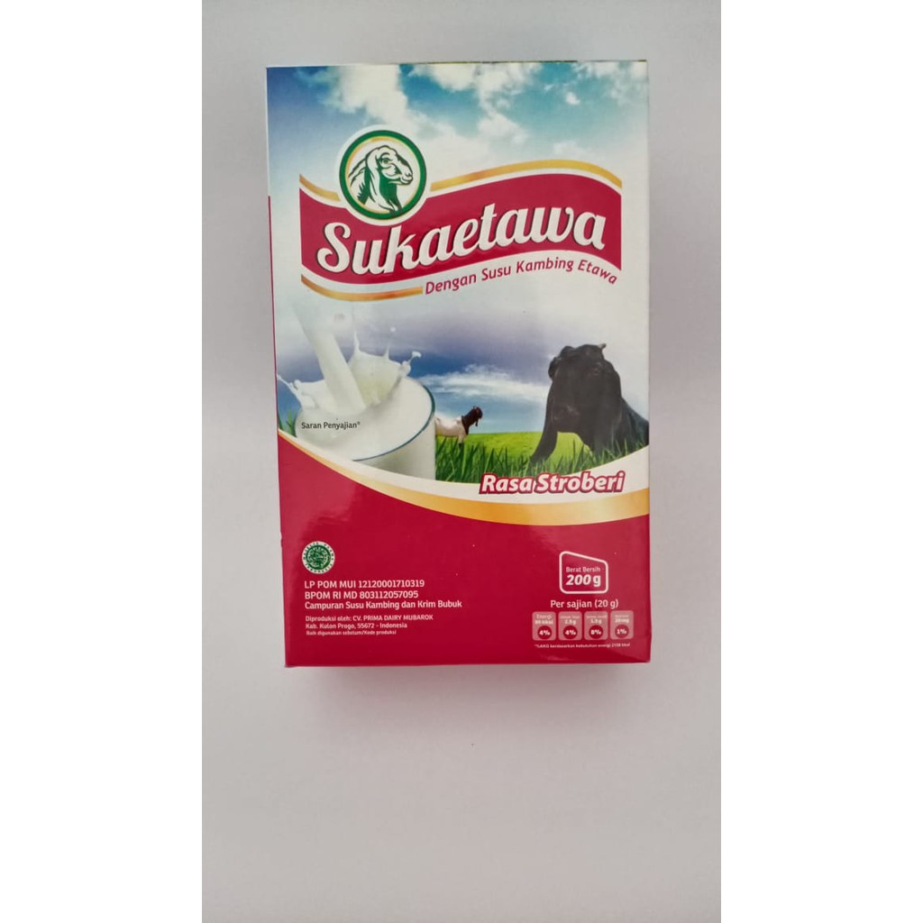 

SUSU KAMBING - SUKAETAWA - Susu Kambing Etawa - Rasa Strawberry