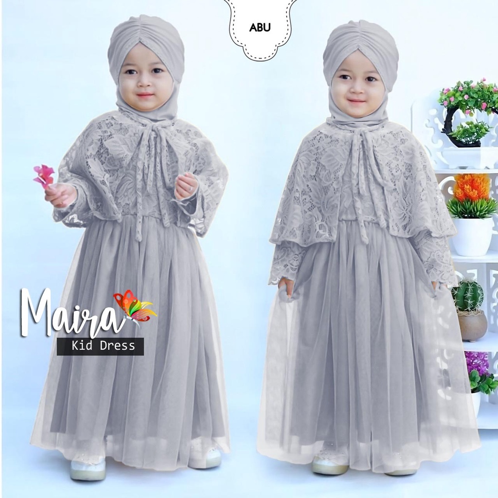 Gamis Maxi Kid Baju Gamis Brukat Anak Perempuan Untuk Anak Usia Umur 3 4 5 Tahun Tergantung Badan An