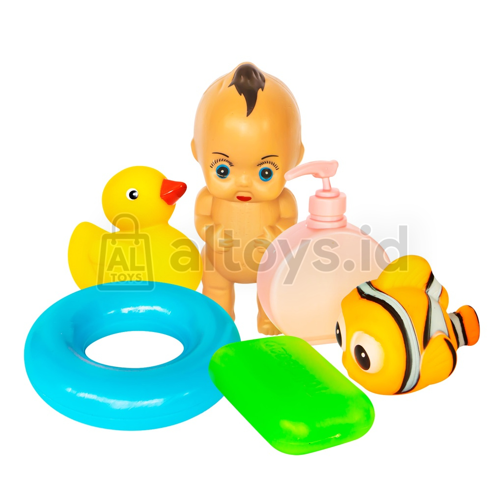 Duck Bathtub Baby Shower Mainan Bak Mandi Boneka Bebek Ikan Nemo Permainan Air Set SS1538