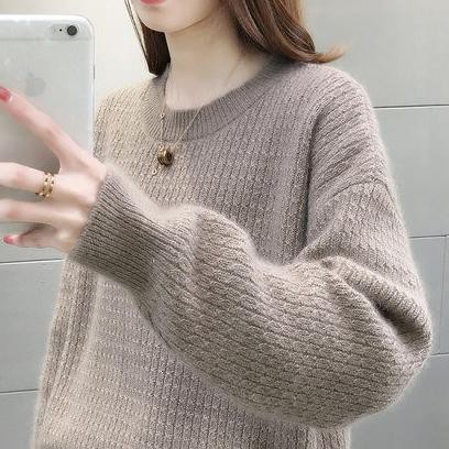 Motif Terkini.. Sweater Import Wanita Bahan Premium Tebal Halus Sweter Rajut Cewek Korea Style Jaket