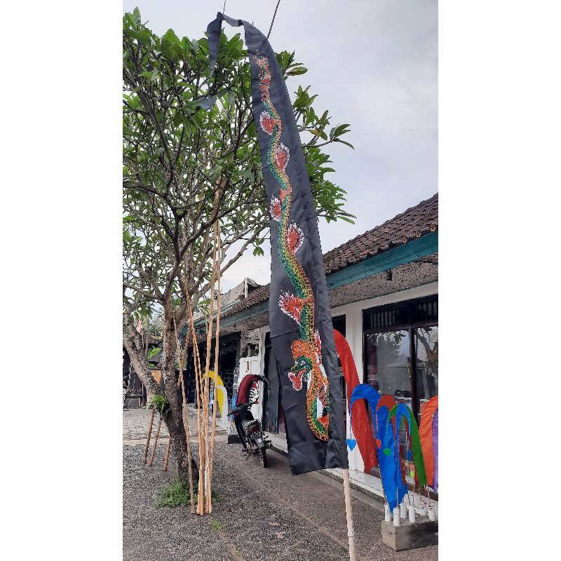 bendera umbul umbul naga khas bali berbagai ukuran