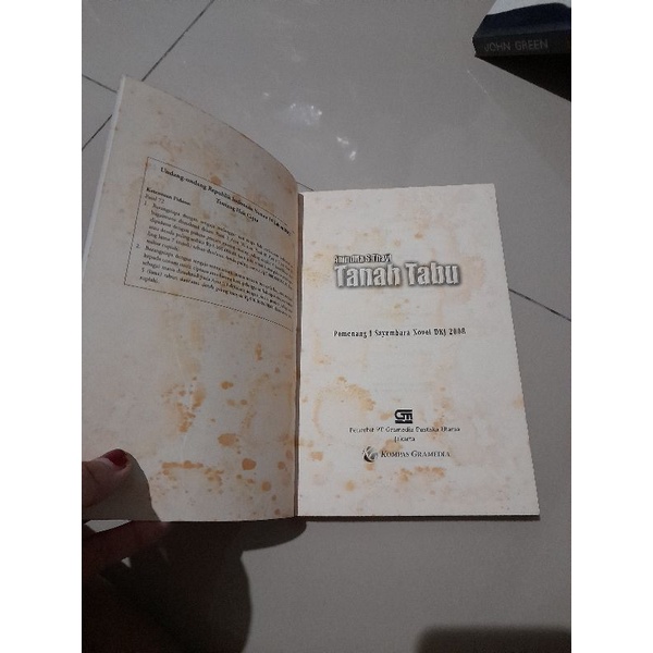 novel tanah tabu preloved