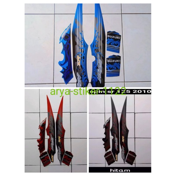 STIKER LIST BODY MOTOR SUZUKI SPAIN SR125 2010