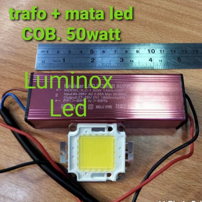 Trans Former Trafo Driver Pju Cobra Led 50Watt 50W Set Lampu 50 Watt 50 W Putih