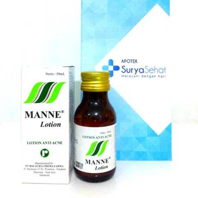 MANNE Lotion Anti Acne 50 ml - Obat Jerawat Cair Manne Lotion