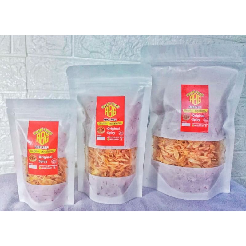 

bawang goreng palu (original/spicy) kemasan 30g