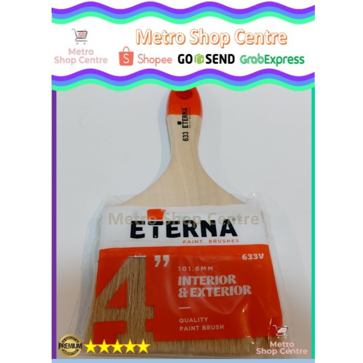 

Eterna - Kuas Cat (Paint Brush) 4" (4 inch / 4 inci) 633 V 101.6 mm