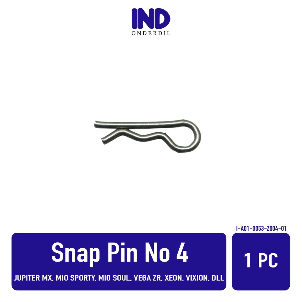 Snap Pin No.4 No 4 Tahanan Disc-Discpad-Pad Yamaha Nmax/Mio GT-M3-Soul-J-Sporty/Jupiter/Vega/X-Ride/Xeon/Lexi