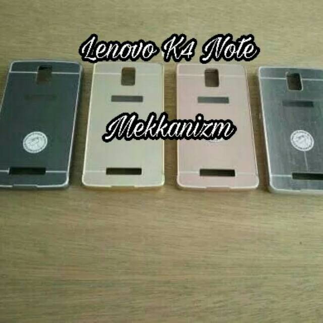 Bumper Mirror Case Lenovo K4 Note K4Note Bumper Case Ino Almunium Mirror