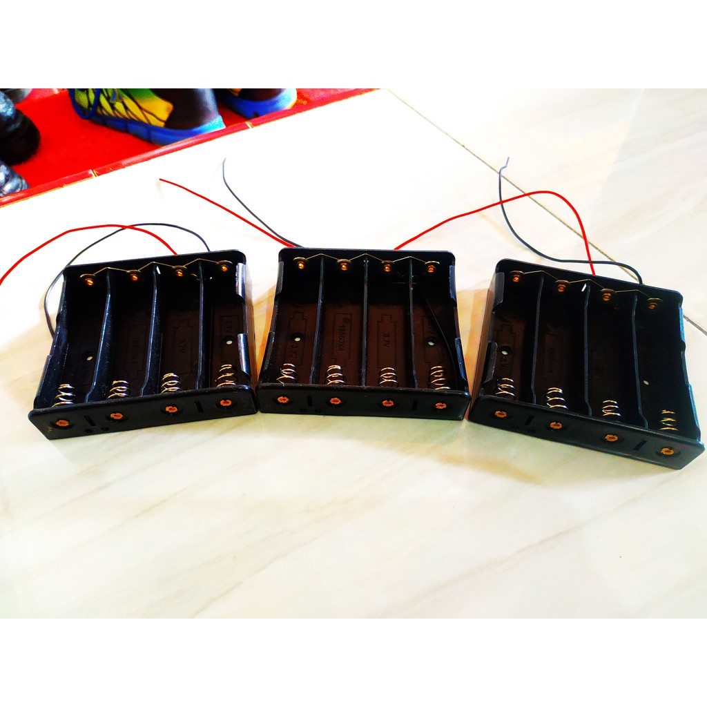 Lithium Ion 18650 Box 4x / 4 Slot Battery Holder Paralel Case / Casing