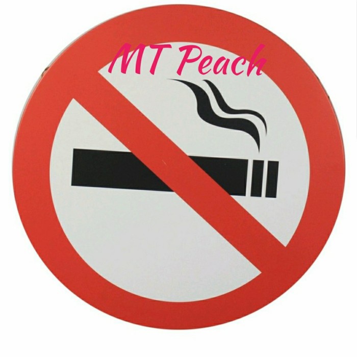 

KRISBOW STIKER PAPAN PETUNJUK NO SMOKING SIGN LABEL 30x0.7CM MA17