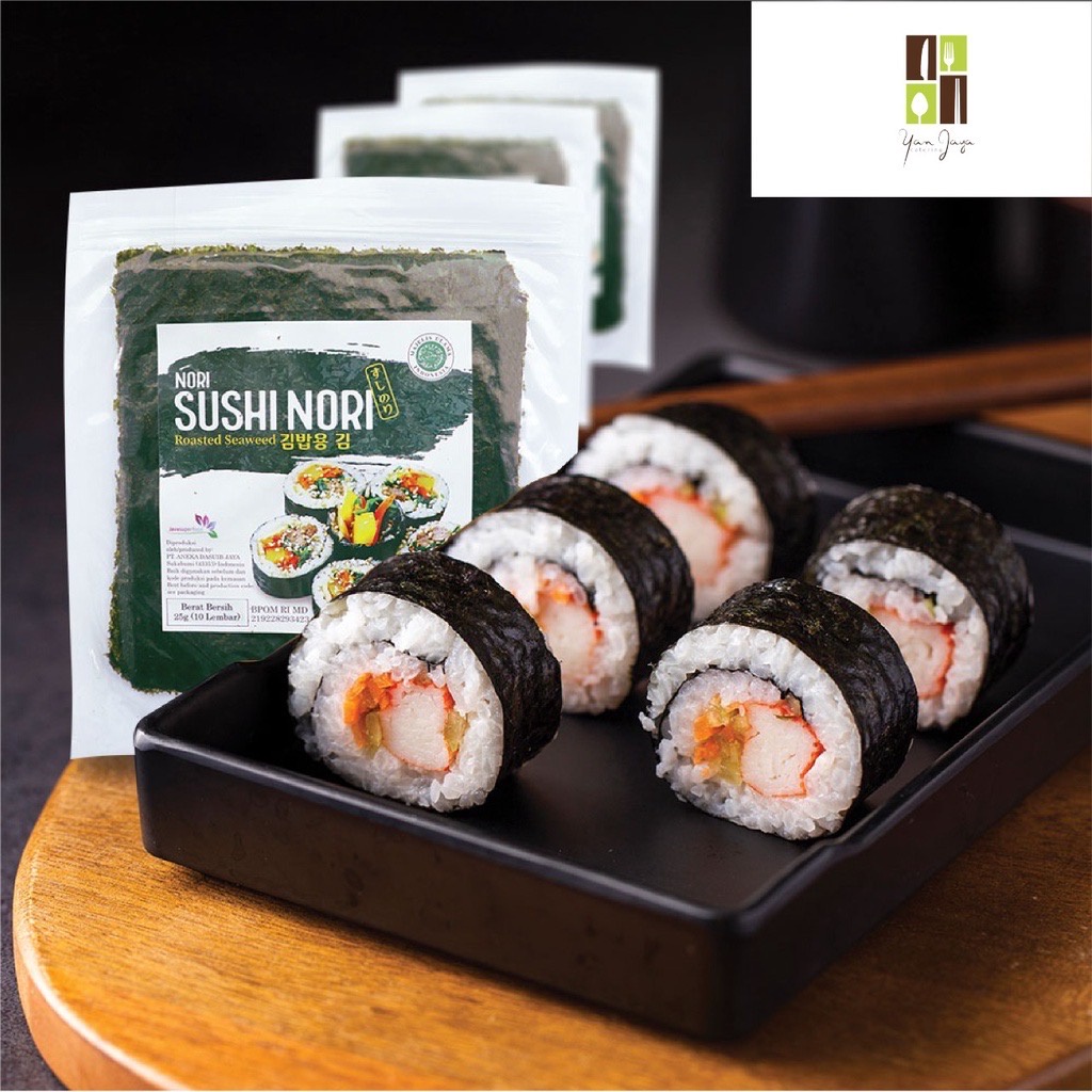 Sushi Nori Halal Seaweed Rumput Laut Sushi Untuk Kimbab/Gimbab ISI 5/10/20/50 Lembar