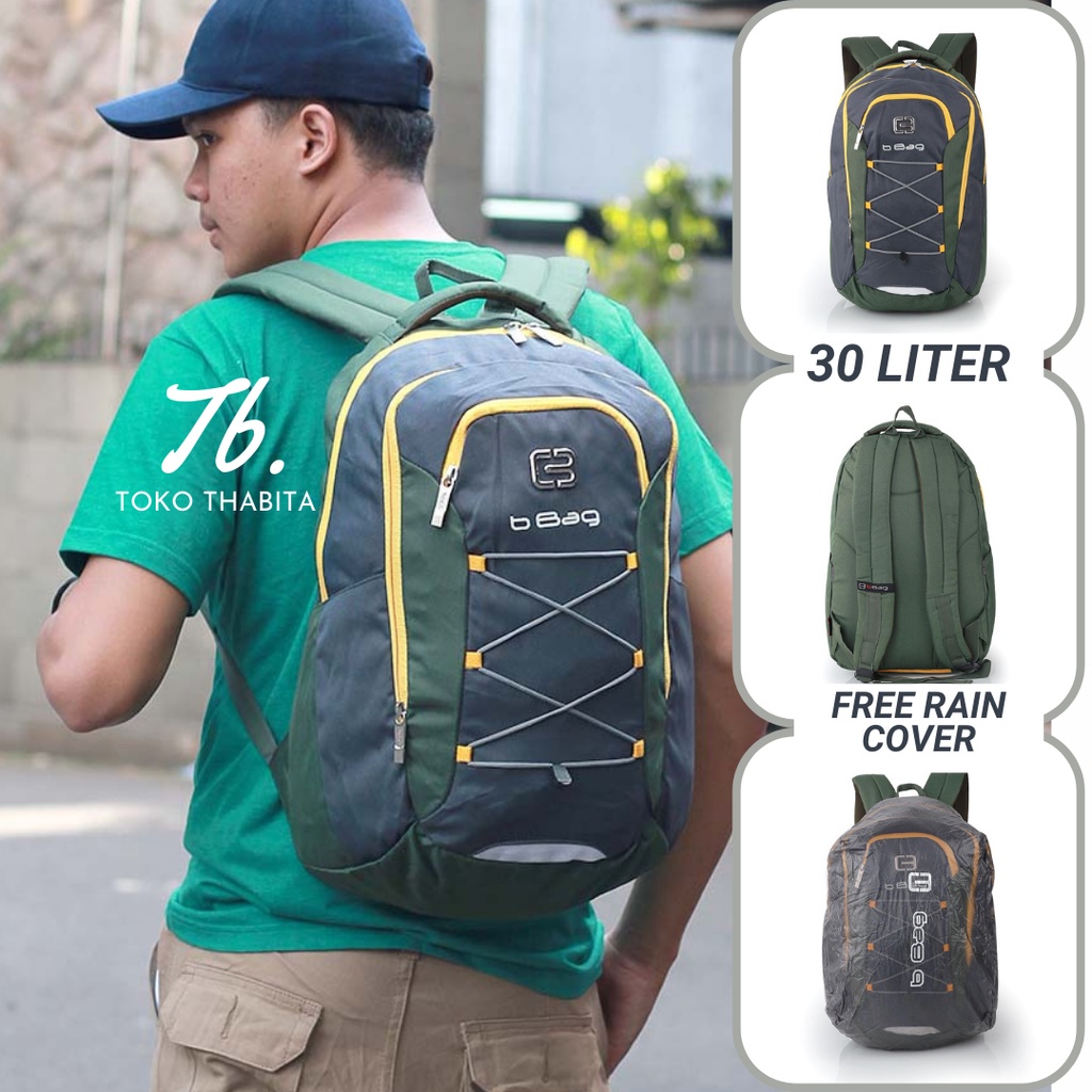 Toko Thabita - Backpack Pria Ransel Traveling 30 Liter B-Bag Original Tas Punggung Cordura