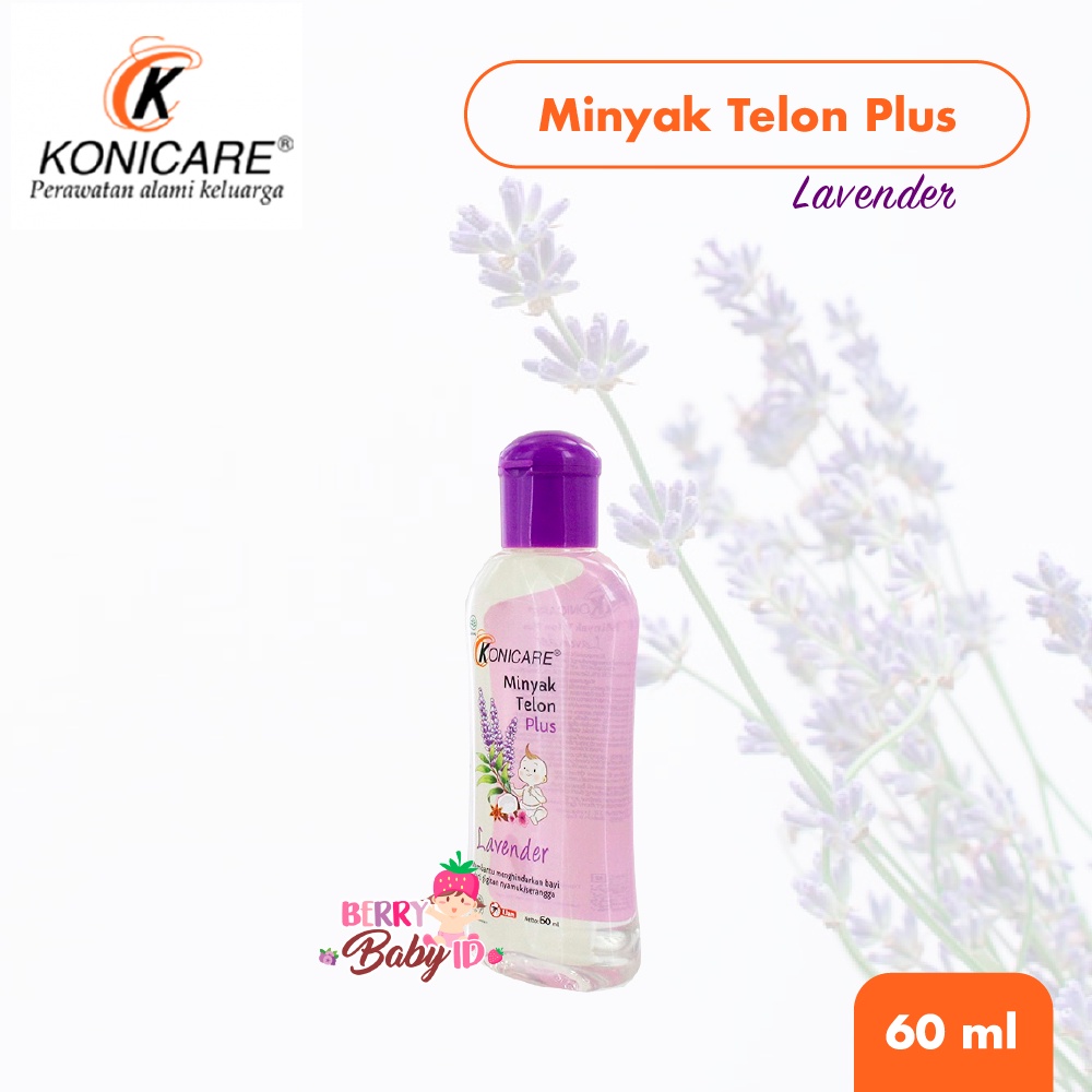 Konicare Minyak Telon Plus Lavender Hangat Anti Nyamuk 30ml 60ml 125ml Berry Mart