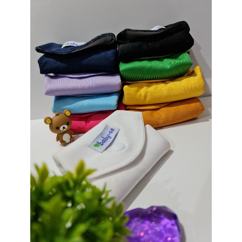 Menspad Baby Oz pembalut kain warna Polos motif panty liner menspad babyOz paket