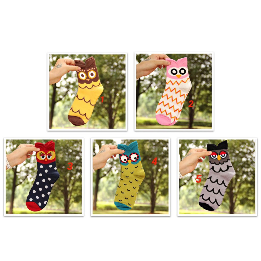 Kaos Kaki Socks Wanita Karakter Motif Cute Lucu Unik Import SHC15