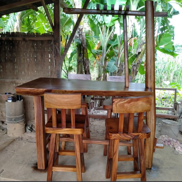 Meja Mini Bar Trembesi Meh Suar Furniture