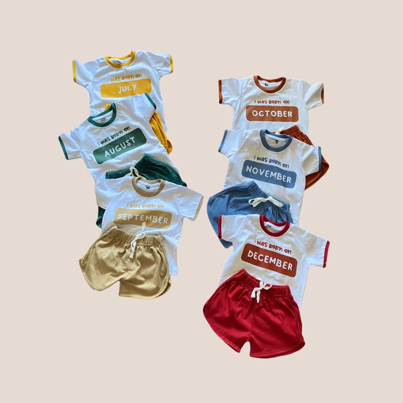 MONTHY SET 2 | Setelan anak unisex 1-4th