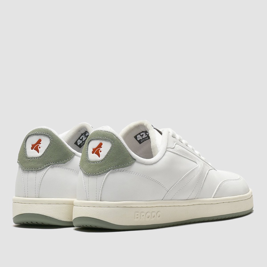 Sepatu Brodo Ace Tennis [White Red Navy/White Pale Olive]-5