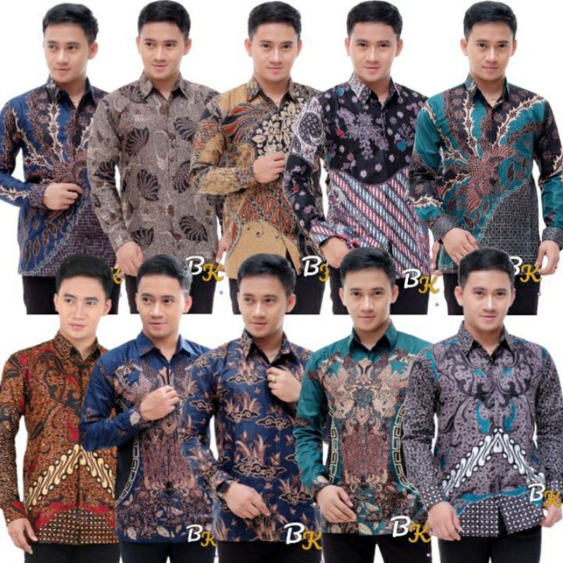 [BISA COD] KEMEJA BATIK PRIA LENGAN PANJANG SIZE M L XL XXL BSWART BatiK HRB026