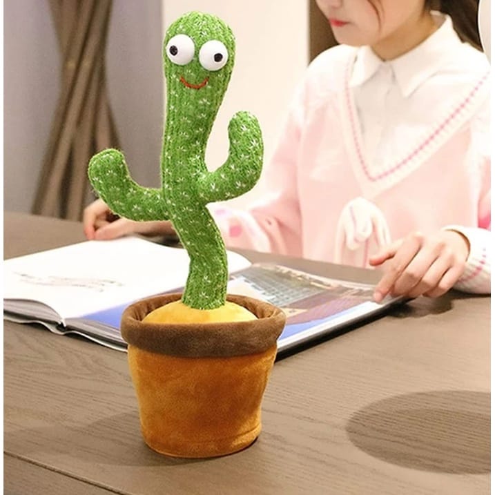 [ COD ] Boneka Goyang Kaktus / Dancing Cactus Toy / 3in1 Boneka Joget