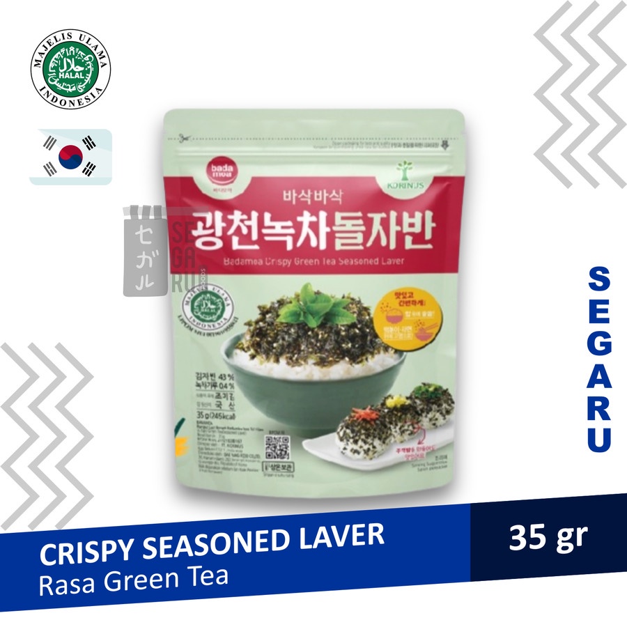 Korinus Badamoa Korean Crispy Seasoned Laver | Rumput Laut Korea Halal