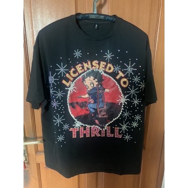 kaos betty boop preloved oversize blink bettyboop blessfulcollection