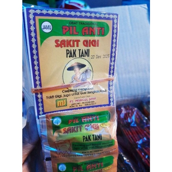 pil anti sakit gigi pak tani 1 Slop