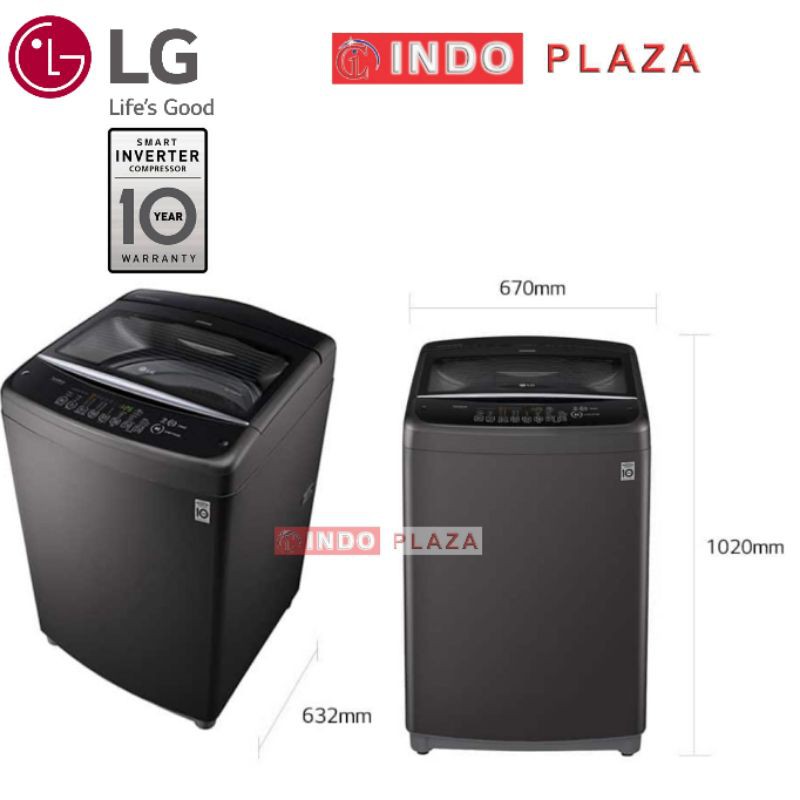 MESIN CUCI LG 1 TABUNG 18 Kg / 18kg T2518VSAB TOP LOADING smart inverter