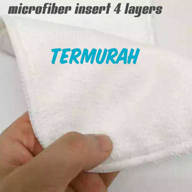 INSERT CLODI 4 LAYER BAHAN MICROFIBER/HANDUK