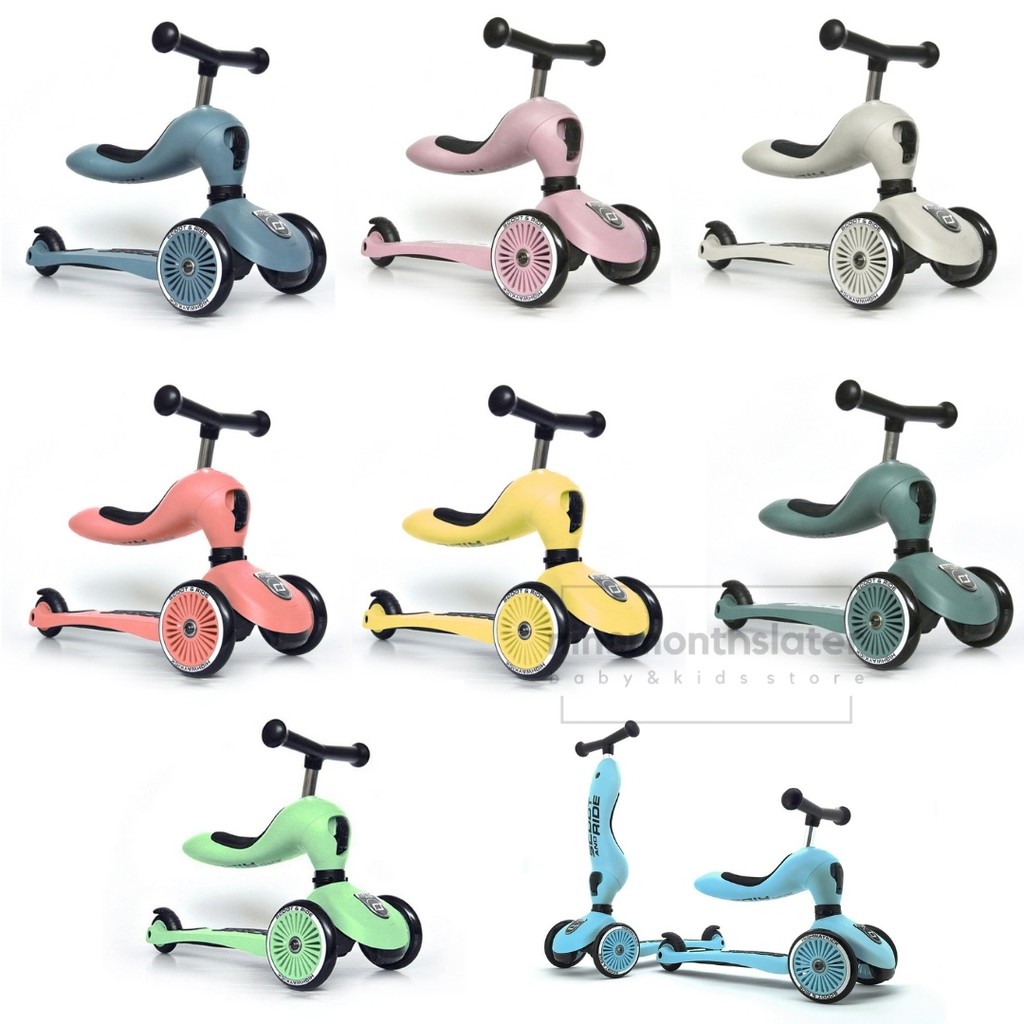 Scoot and Ride Highway Kick 1 Two-in-One Kickboard Scooter Bike Skuter Sepeda Anak Kado Bayi