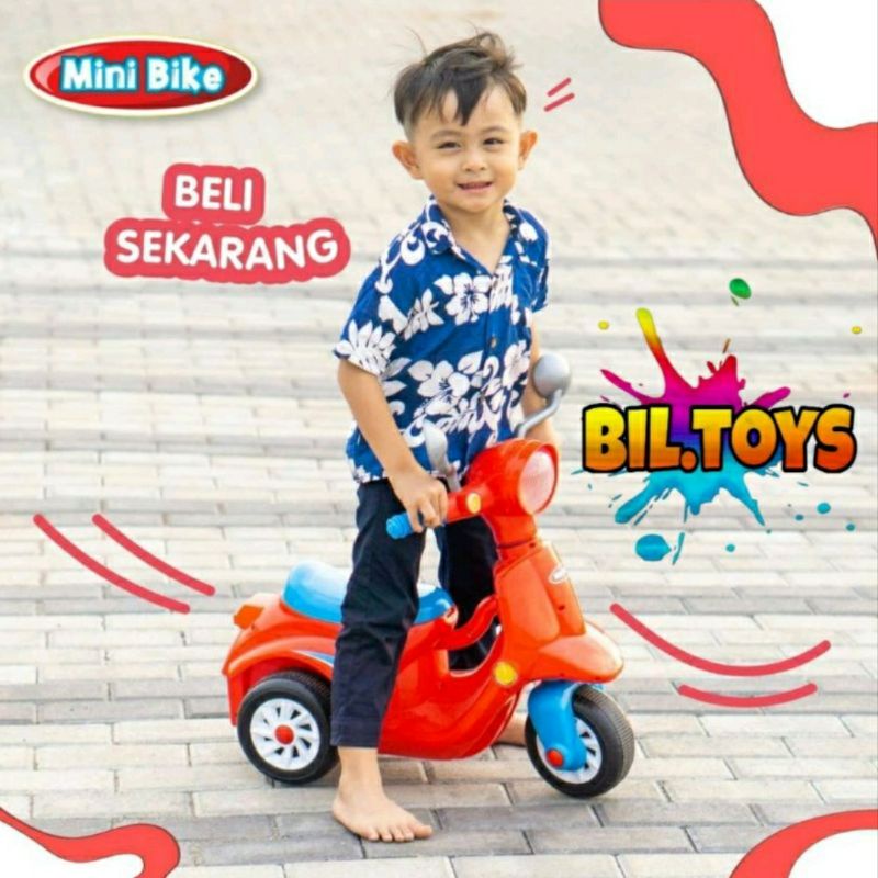 MAINAN ANAK MOTOR DUDUK MINI BIKE KENDARAAN TUNGGANG MB 691 MUSIK LAMPU SCOOTER ANAK PUSH BIKE