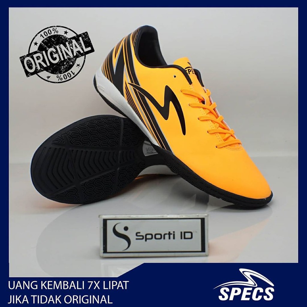 Sepatu Futsal Specs Accelerator Lightspeed 20 IN - Orange Pop 401394 Original