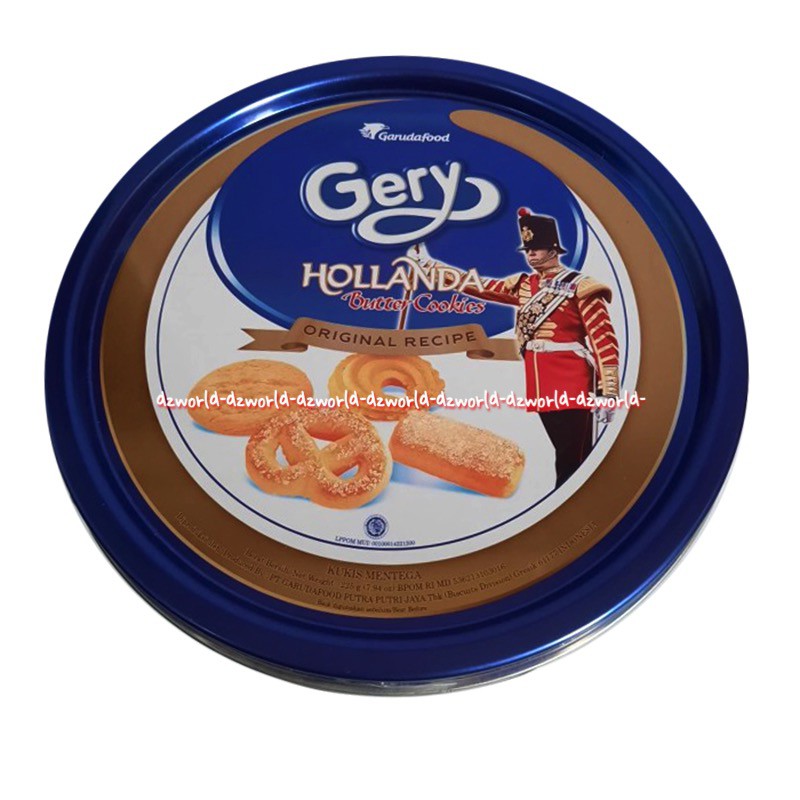 Garuda food 400gr Gery Holanda Butter Cookies Original Recipe Kue Biskuit Kukis Kaleng Geri Hollanda