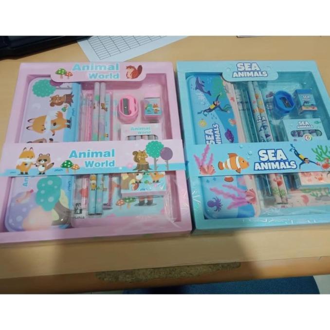 

TERBARU KJ !! STUDY SET STATIONERY PENSIL SET PAKET ALAT TULIS SEKOLAH