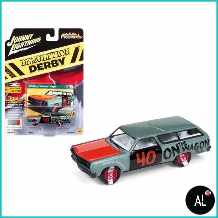 Al Johnny Lightning 1/64 1965 Chevy Chevelle Wagon Demolition Derby Poly