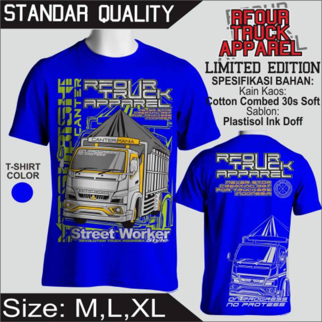 kaos truk RFOUR original truk mania driver muda diskon termurah