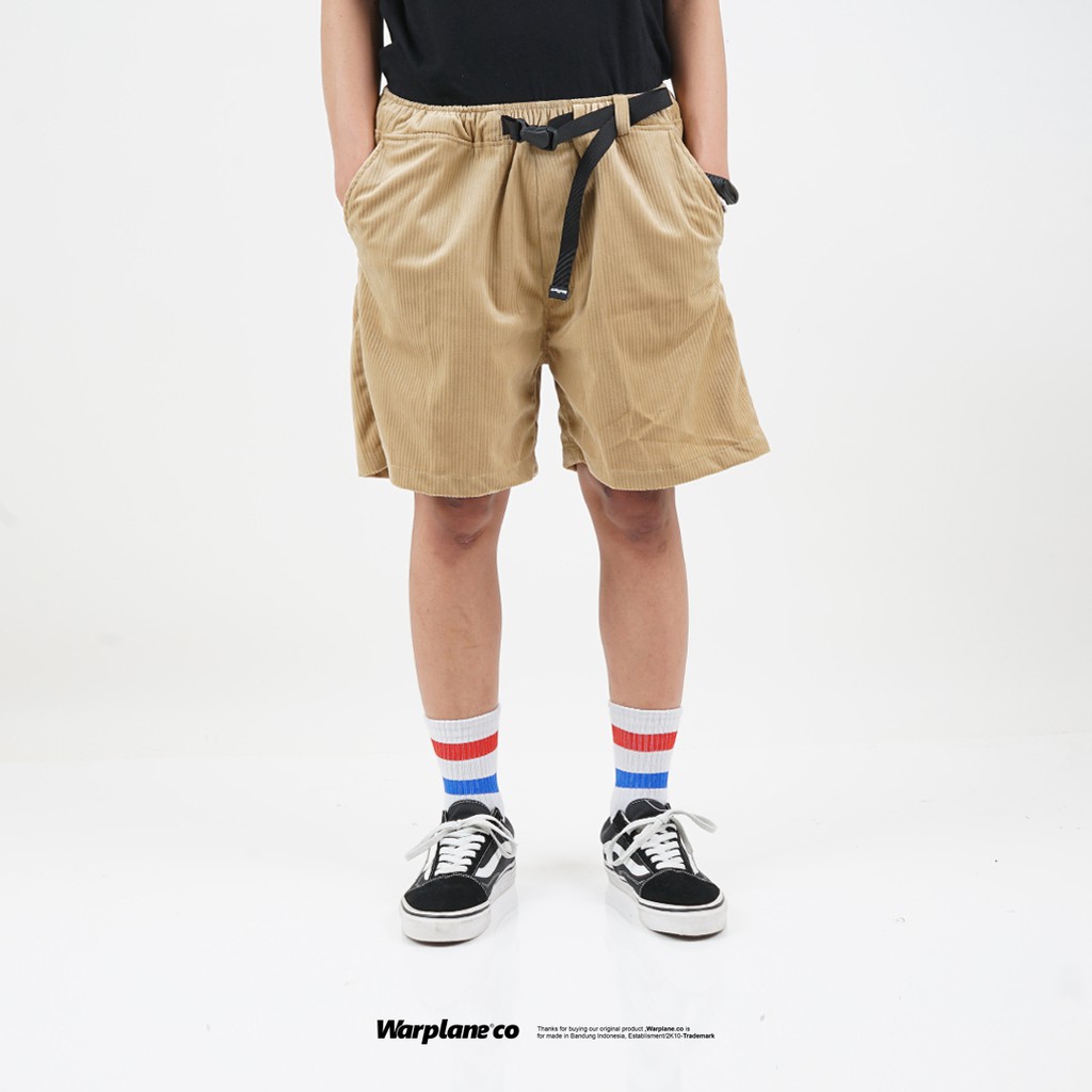 Warplane Shorts Pants "CDRY" Cream/Celana Pendek Corduroy