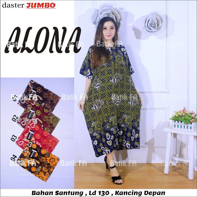 DASTER JUMBO ALONA GROSIR MURAH ASLI PEKALONGAN