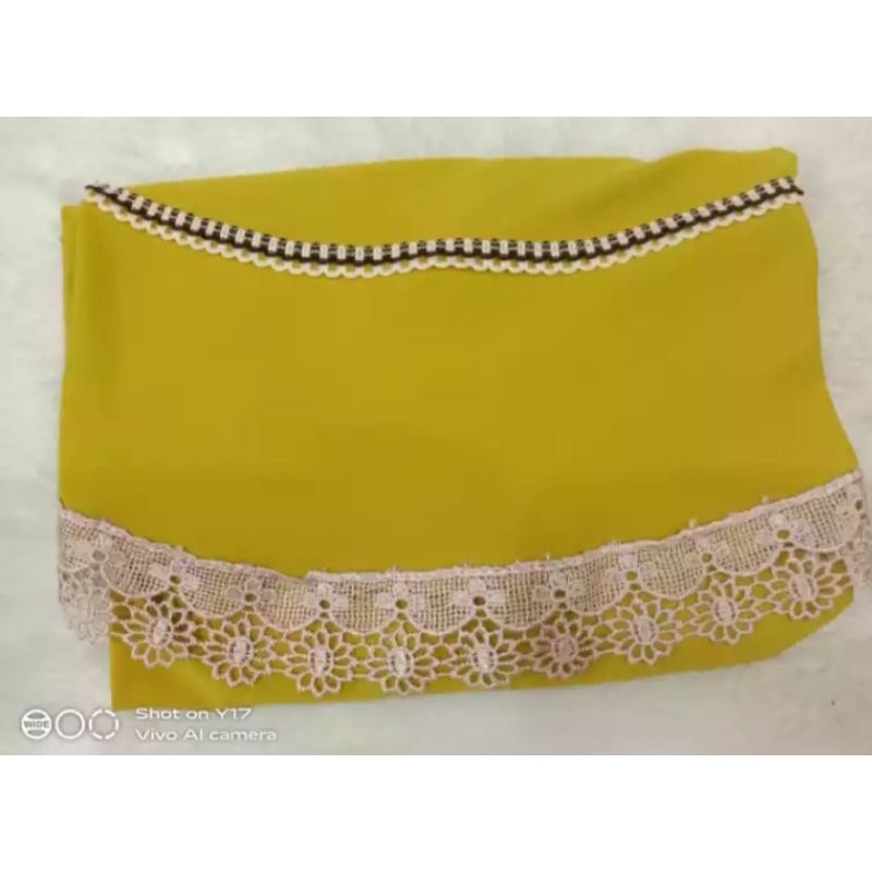 Hijab / Jilbab / Kerudung / Bergo / Khimar Instan Jersey Serut Renda List / Renda Serut Renda List Model Bergo Terbaru Termurah,Terjangkau dan Terlaris 2021/ Kerudung Wanita/ Muslimah Hijab-1