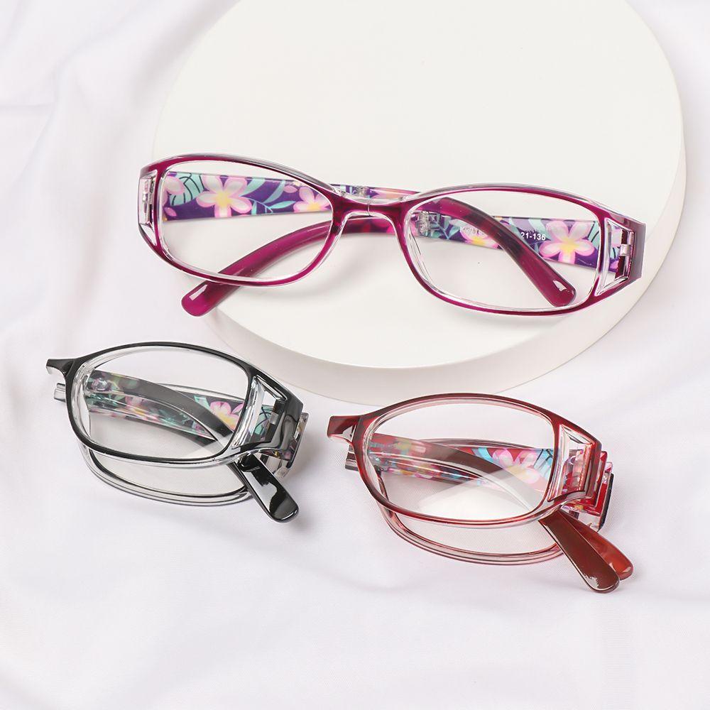 Lily Anti-blue Light Kacamata Fashion Printing Vintage Klasik Lipat Presbyopia Eyewear