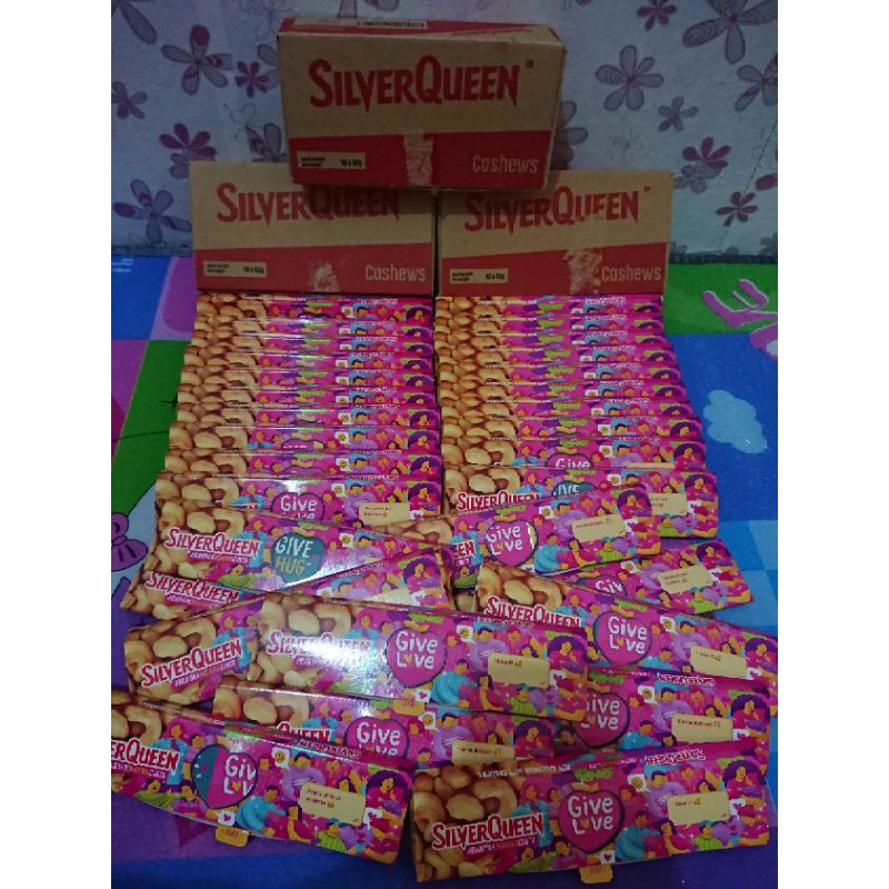 Coklat Silverqueen Chocolate Valentine Love Beli 1 Gratis 1 Buy 1 Get 1 Free 2x58g Cashew Original Promo Murah bisa Cod Untuk Kado Hampers