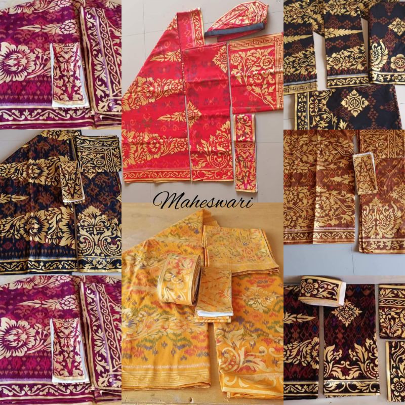 Set Prade Berbahan Endek motif # Pengantin Bali