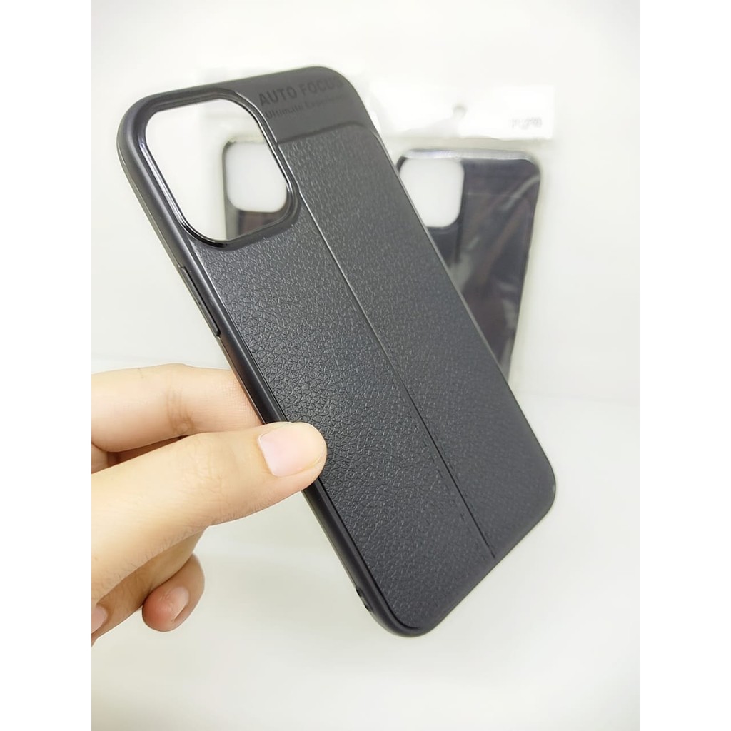 AutoFokus iPhone 12 12 Pro 6.1 inchi Leather Soft Case AUTOFOCUS Motif Kulit Jeruk