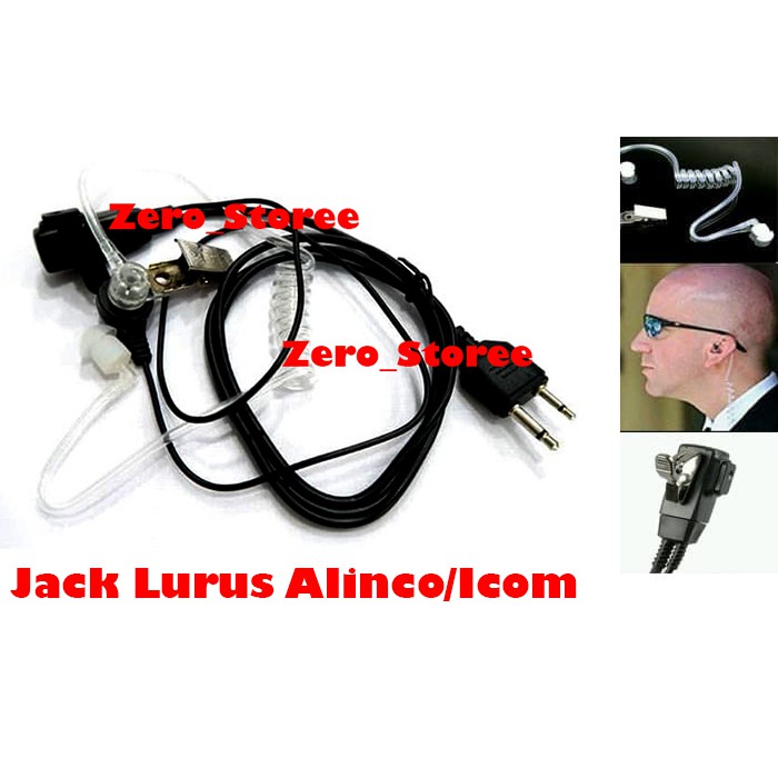 Earmic FBI Handsfree 2N HT Alinco Headset FBI lurus atas handsfree Selang ICOM v80 v86 DJ195 Alinco DJ195 DJ 195 196 IC-2N